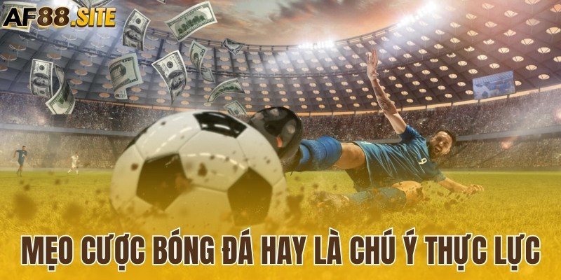 Mẹo cược bóng đá hay là chú ý thực lực