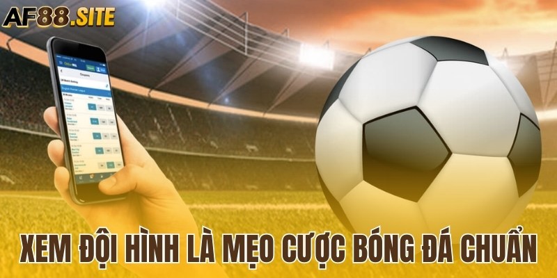 Xem đội hình là mẹo cược bóng đá chuẩn